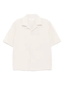 Maison Kitsuné: Бежевая рубашка 