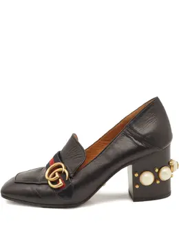 Gucci Pre-Owned: Чёрные лоферы 
