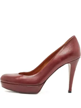 Gucci Pre-Owned: Бордовые туфли 