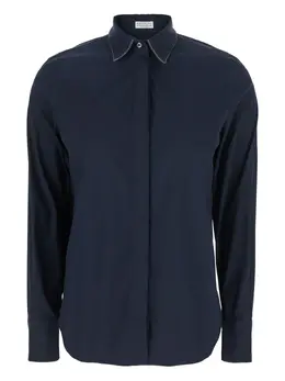 Brunello Cucinelli: Синяя рубашка 