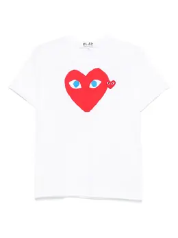 Comme Des Garçons Play: Футболка  Heart с принтом