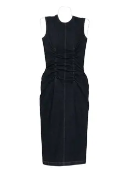 Sportmax: Джинсовое платье 