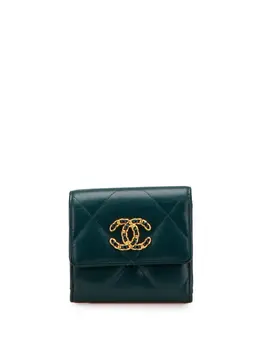 CHANEL Pre-Owned: Зелёный кошелёк 