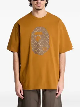 A BATHING APE®: Коричневая футболка 