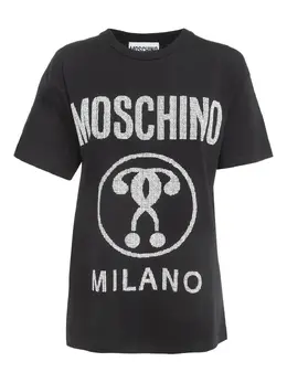 Moschino Pre-Owned: Чёрная футболка 