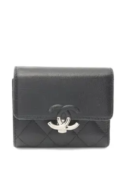 CHANEL Pre-Owned: Чёрный кошелёк 