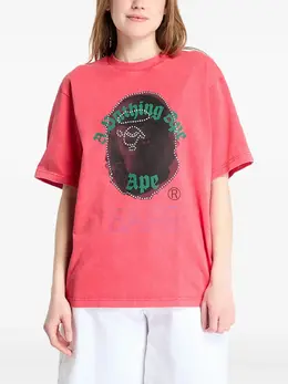 A BATHING APE®: Красная футболка 