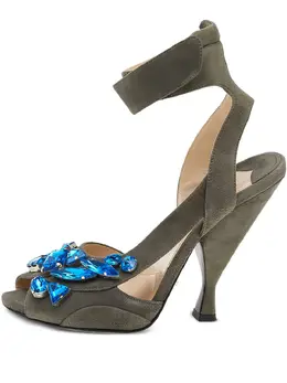Prada Pre-Owned: Голубые сандалии 