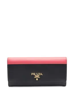 Prada Pre-Owned: Чёрный кошелёк 