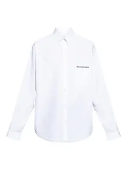 Balenciaga: Белая рубашка 
