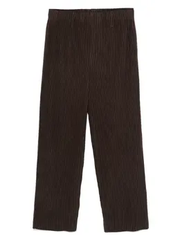 Homme Plissé Issey Miyake: Коричневые брюки 