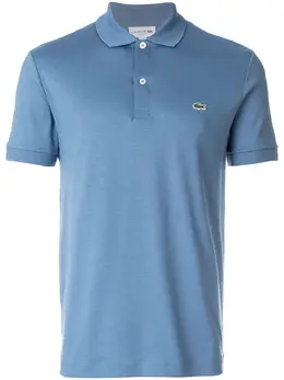 Lacoste: Голубое поло 