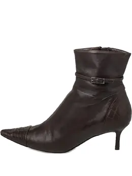 CHANEL Pre-Owned: Коричневые ботинки 
