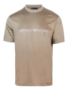 Emporio Armani: Коричневая рубашка 