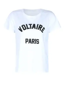 zadig and voltaire: Белая футболка  Paris