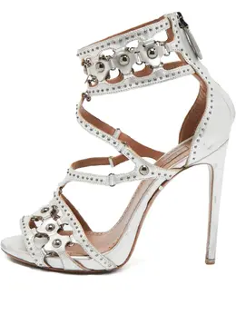 Alaïa Pre-Owned: Серебристые босоножки 