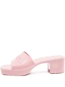 Gucci Pre-Owned: Розовые босоножки 