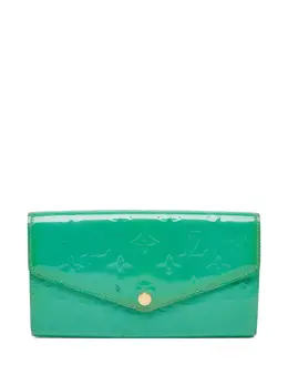 Louis Vuitton Pre-Owned: Зелёный кошелёк 