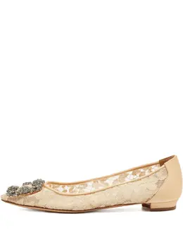 Manolo Blahnik: Бежевые туфли  Hangisi