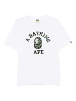 A BATHING APE®: Белая футболка 
