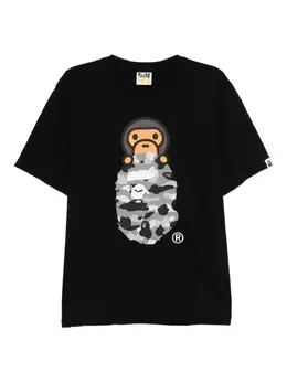 A BATHING APE®: Чёрная футболка 