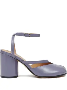Maison Margiela: Фиолетовые туфли  Tabi