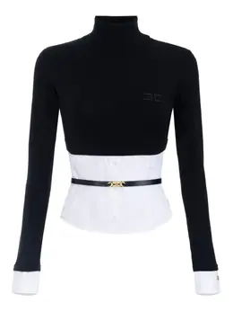 Elisabetta Franchi: Чёрный свитер 