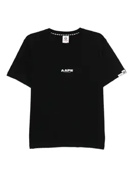 AAPE BY *A BATHING APE®: Чёрная футболка 