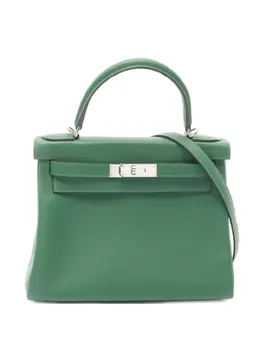 Hermès Pre-Owned: Зелёная сумка 