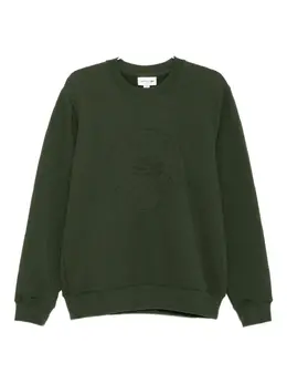 Lacoste: Свитшот цвета хаки 
