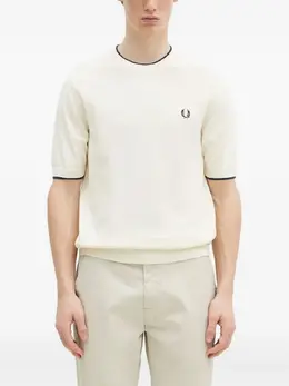 Fred Perry: Белая футболка 