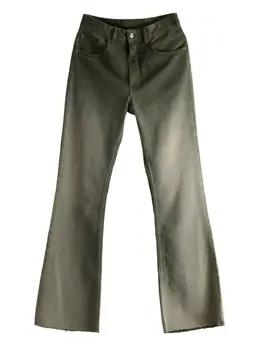 MM6 Maison Margiela: Зелёные джинсы 