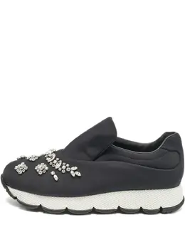 Prada Pre-Owned: Чёрные мокасины 