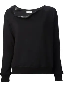 Saint Laurent: Чёрный свитшот 