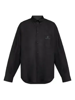 Balenciaga: Чёрная рубашка 