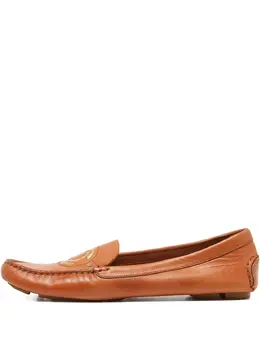 Christian Dior Pre-Owned: Оранжевые лоферы 