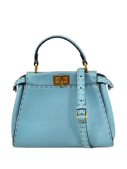 Fendi Pre-Owned: Голубая сумка 