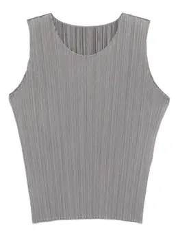 Pleats Please Issey Miyake: Прямая майка 