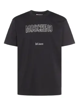 Moschino: Чёрная футболка 