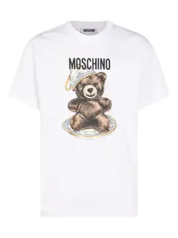 Moschino: Футболка  Teddy Bear с принтом