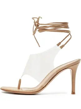 Gianvito Rossi: Бежевые сандалии 