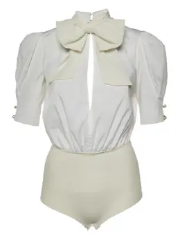 Elisabetta Franchi: Белый боди 