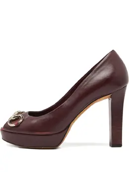 Gucci Pre-Owned: Бордовые туфли 