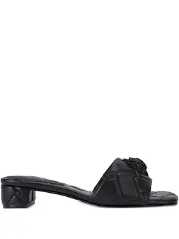 Kurt Geiger London: Чёрные сандалии 