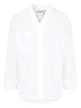 'S Max Mara: Рубашка с v-образным вырезом 