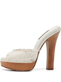 Dolce & Gabbana Pre-Owned: Белые сандалии 