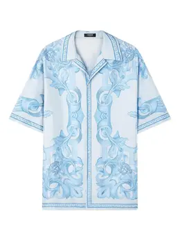 Versace: Рубашка  Barocco с принтом