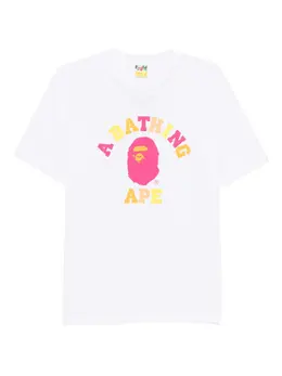 A BATHING APE®: Белая футболка 