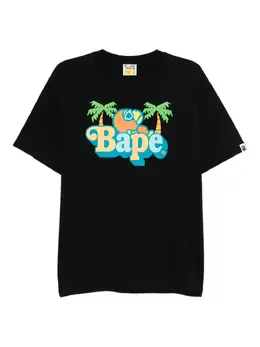 A BATHING APE®: Чёрная футболка 