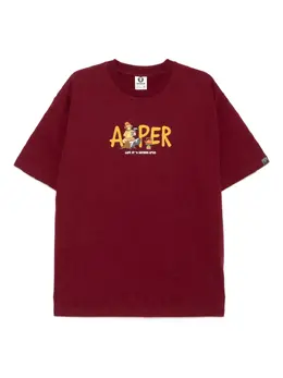 AAPE BY *A BATHING APE®: Красная футболка 